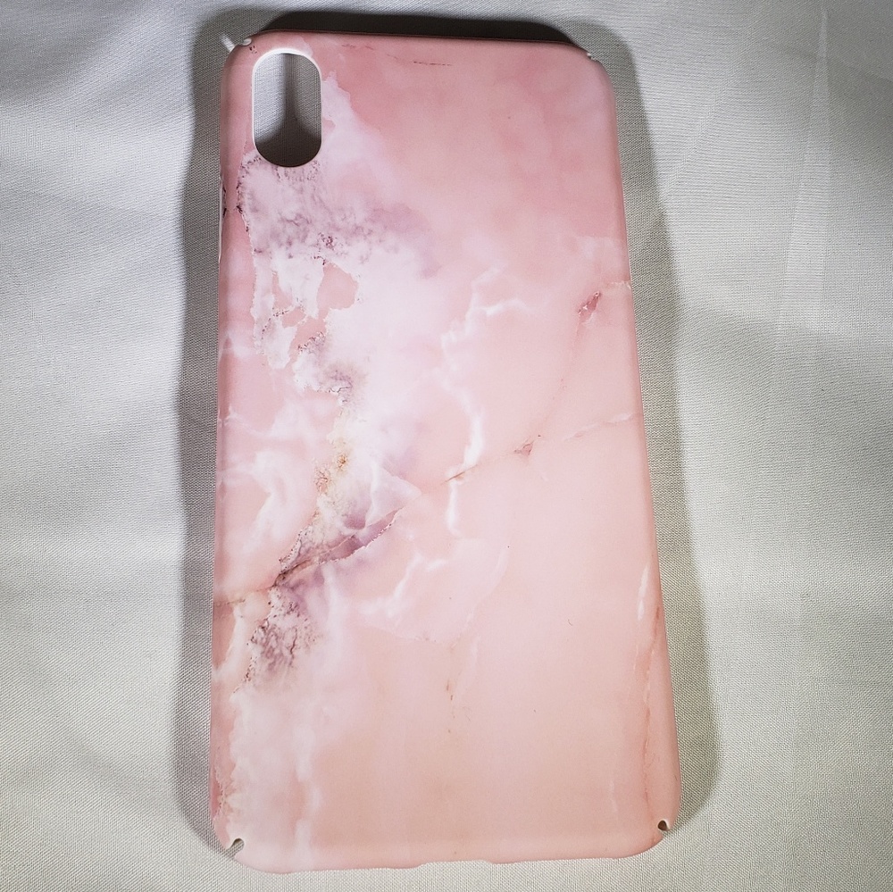 New iPhone X/XS/XS Max Pink Marble Hard Case